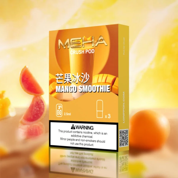 魅嗨五代煙彈-Meha-Crush系列菸彈-芒果冰沙口味 魅嗨五代煙彈-Meha-Crush系列菸彈-芒果冰沙口味