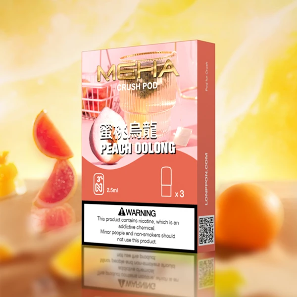 魅嗨五代煙彈-Meha-Crush系列菸彈-蜜桃烏龍 魅嗨五代煙彈-Meha-Crush系列菸彈-蜜桃烏龍